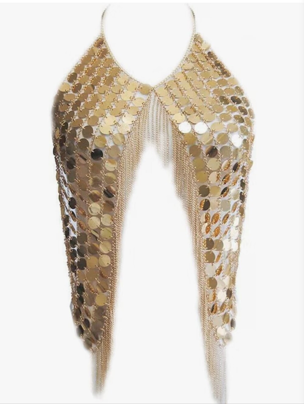 Gold Halter Body Jewelry